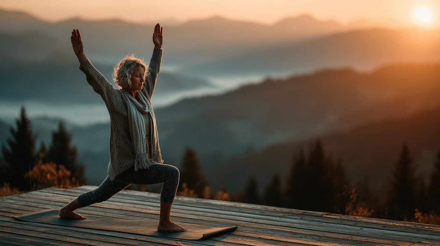 Щаслива група людей після заняття йогою